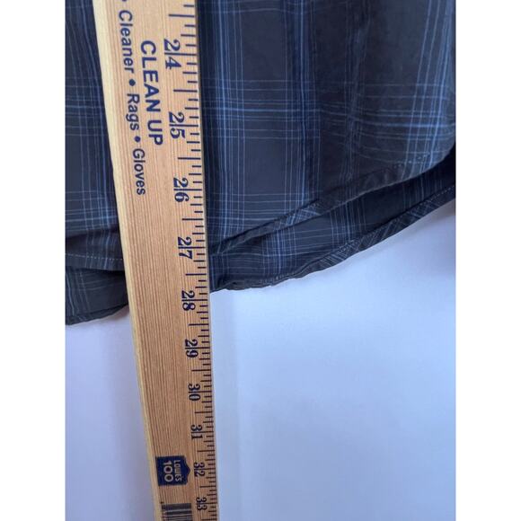 John Varvatos Luxe Plaid Button-Down Preppy Shirt - Size Large - Picture 5 of 6